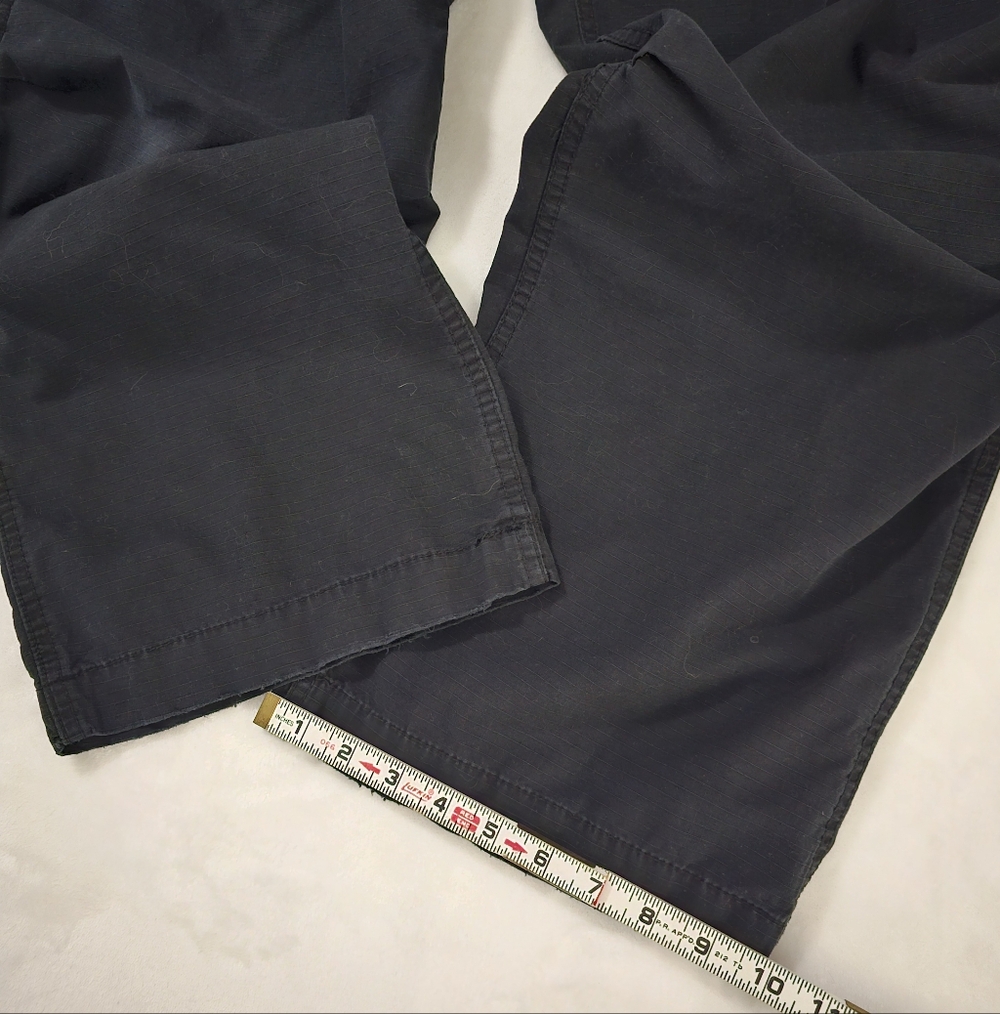 Polo Ralph Lauren Vintage Mens Black RipStop Cargo Military Surplus Baggy Pants - Picture 11 of 14